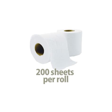 Triple Velvet Toilet Tissue Paper Rolls White 3 Ply 200 Sheets Per Roll