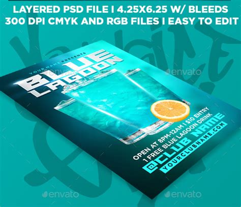 Free 16 Awesome Blue Flyer Templates In Eps Psd