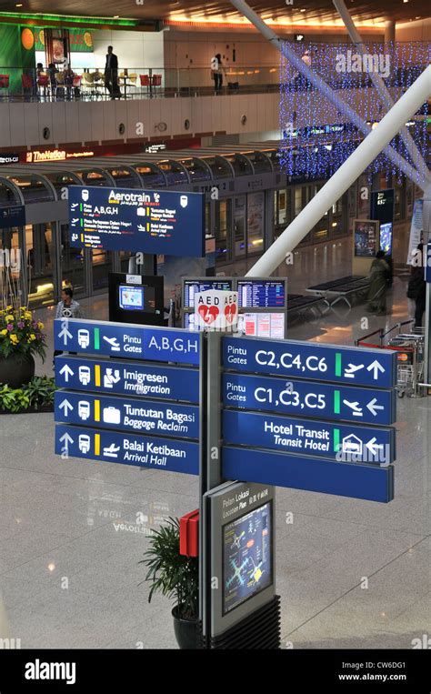 Klia Kuala Lumpur International Airport Malaysia Asia Stock Photo Alamy