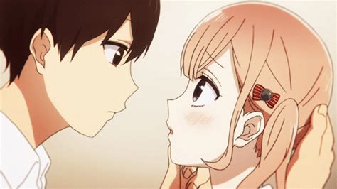Cheek Kiss Anime  The Best S Are On Giphy