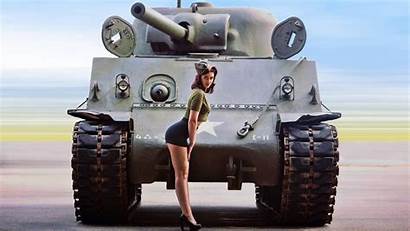 Tank War Ww2 Wallpapers Pinup Sherman M4
