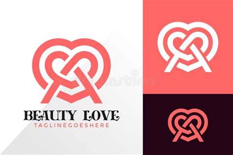 Letter A Beauty Love Logo Vector Love Couple Logos Design Modern Logo