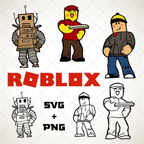 Roblox Character Svg Png Etsy