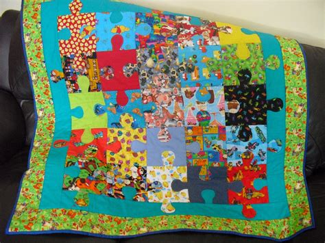 Jigsaw Puzzle Childrens Quilt Quilting Projects Childrens Quilts Quilts