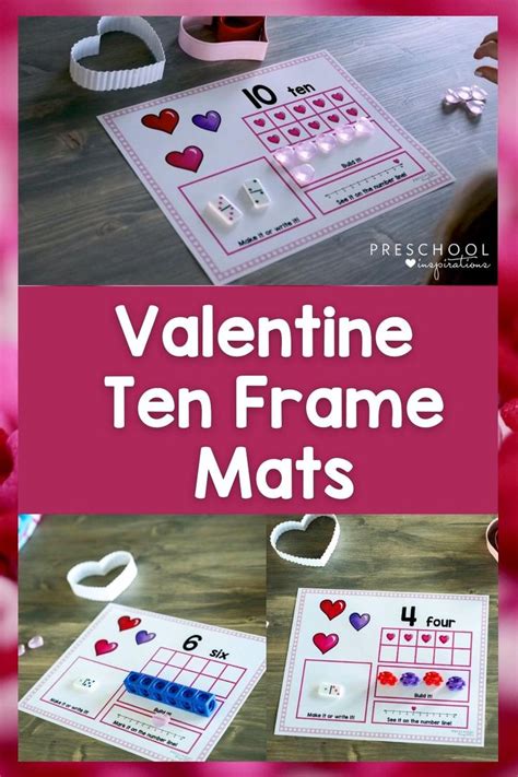 Valentines Day Ten Frame Counting Mats Video Video Valentines