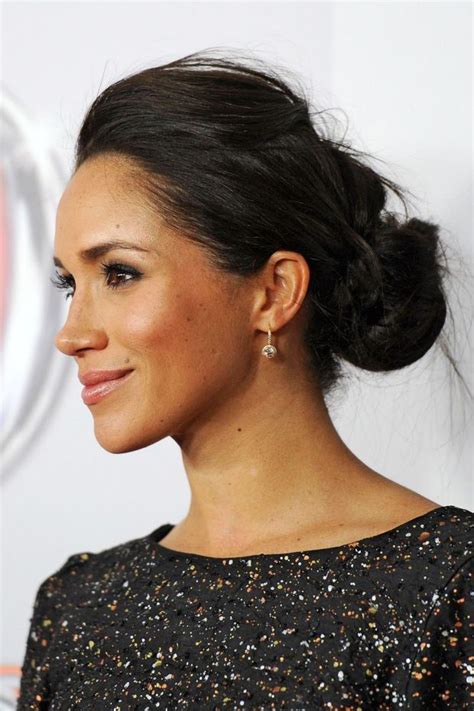 We can't picture meghan markle with hair that's not a rich brunette shade and ultra glossy. Pin by Aleica Silver on Bad Hair Day | Meghan markle hair ...
