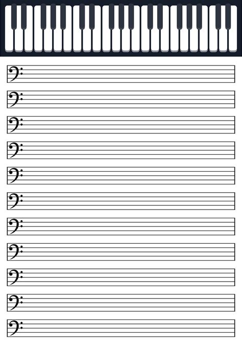 Printable Sheet Music Blank
