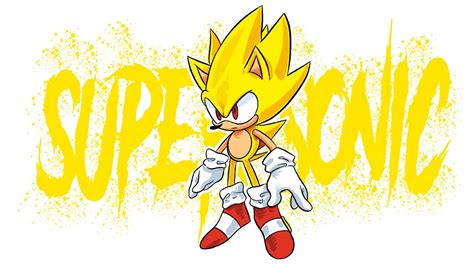How To Draw Super Sonic Easy Youtube