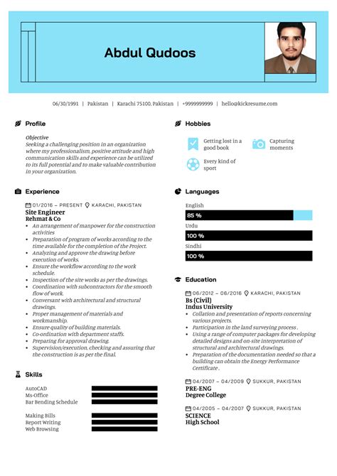 Delivery of technical training for graduate engineers. Assistant Civil Engineer Resume Sample | Kickresume