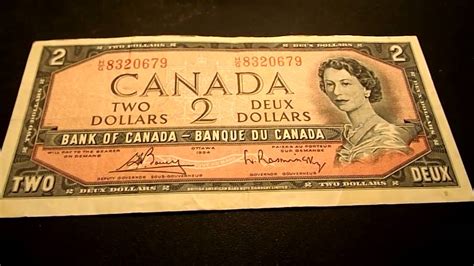 Bank Of Canada One Dollar Bill 1954 Value Draw Ever