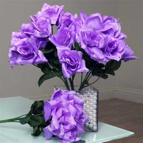 This is just one example of aldik home's top quality silk flowers. 12 Bushes 84 pcs Lavender Artificial Silk Rose Flowers ...