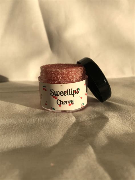 Cherry Lip Scrub Sugar Scrub Homemade Cherry Flavored Lip Etsy Uk