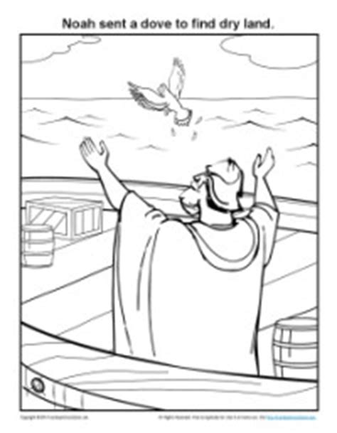 These noah coloring pages can help you teach the story of noah to children in a fun way. Bible Coloring Pages | Noah Sent a Dove