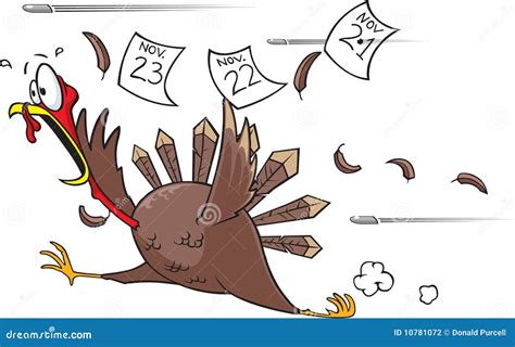 Running Scared Turkey Stock Illustration Illustration Of Feast 10781072