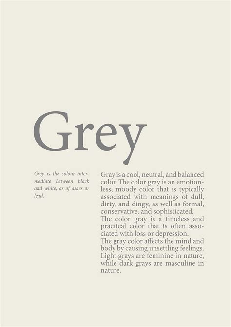 Gray Aesthetic Quote Aesthetic Aesthetics Quote Mode Poster Color