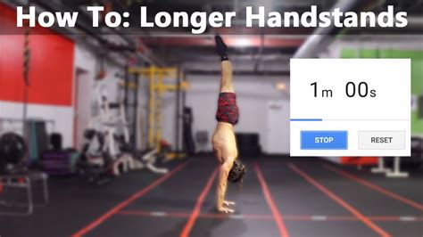 How To Hold Handstands For Time 1 Minute Advanced Handstand Training