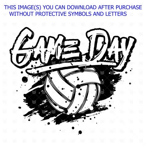 Game Day On Volleyball Ball T Shirt Design Sublimation Png Etsy