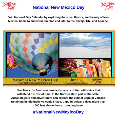 National New Mexico Day June 14 National Day Calendar New Mexico