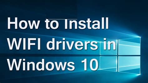 Windows Tutorial How To Install Wifi Drivers For Windows 7 8 10 Youtube