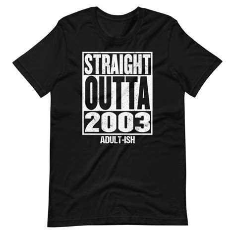 18th Birthday Shirt Funny 18th Birthday T Straight Outta Etsy