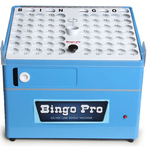 Bingo Pros Silver Line Portable Bingo Machine Bingo Pro