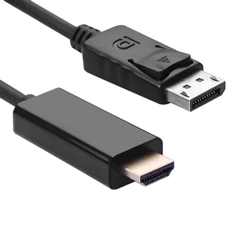 1 8m Full Hd Displayport Dp To Hdmi Male Adapter Cable For Tv Lcd Pc Laptop 678542134004 Ebay
