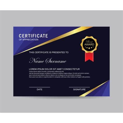 Modern Certificate Certificate Design Certificate Of Appreciation