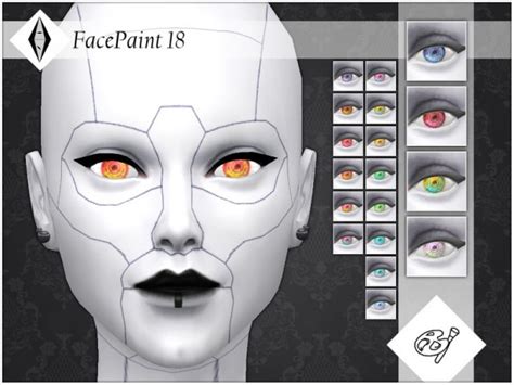 The Sims Resource Face Paint 18 By Aleniksimmer Sims 4 Downloads
