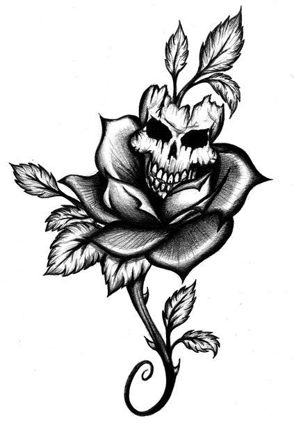 Skull And Rose Tattoo Skull Tattoo Flowers Chest Piece Tattoos