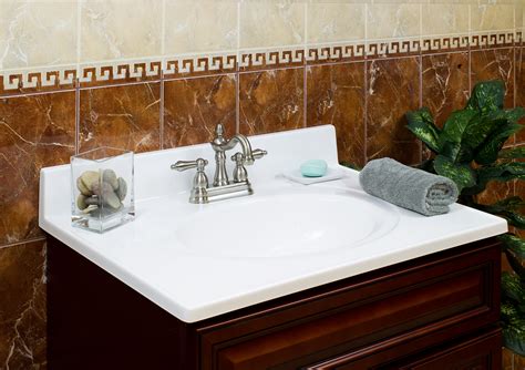 If your cultured marble vanity top is starting to look dingy and dated, consider changing it up with a fresh, new coat of paint in a color that complements your current bathroom alter the appearance of your cultured marble vanity with a new coat of paint. Cultured Marble Vanity Tops Bathrooms | Belezaa ...