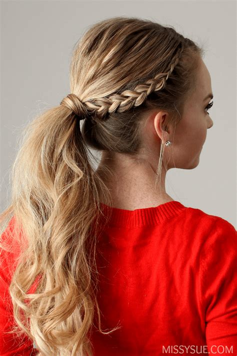 See more ideas about hair styles, braided hairstyles, ponytail. Dutch Lace Braid Ponytail
