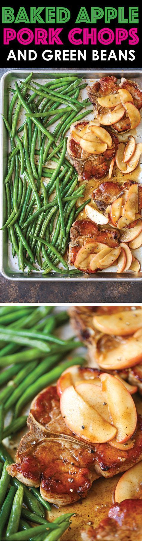 Baked pork chops puttanescapatty cake's pantry. Baked Apple Pork Chops and Green Beans | Recipe | Food recipes, Apple pork chops, Pork recipes