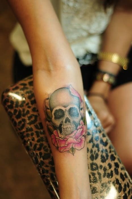 Small Girly Skull Tattoo Design Of Tattoosdesign Of Tattoos