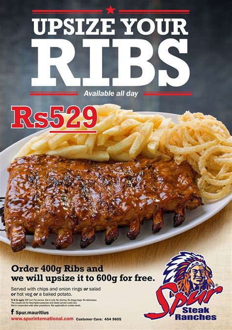 Spur Upsize Your Ribs Order 400g Ribs And We Will Upsize It To 600g