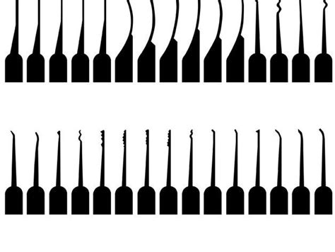 printable lock pick templates   templates  outline steel stock  creating