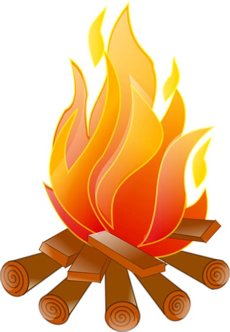 Download Campfire Fire Logs Royalty Free Vector Graphic Pixabay