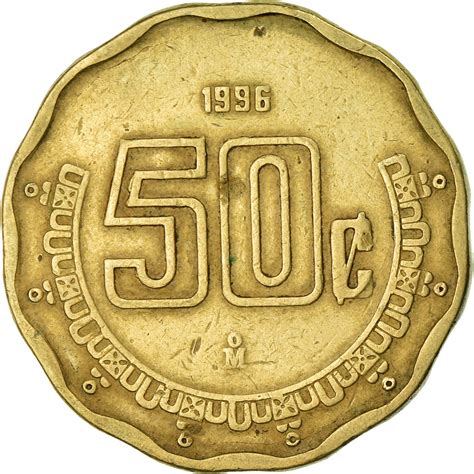 moneda, méxico, 50 centavos, 1996, mexico city, - Comprar Monedas