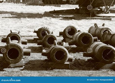 Old Mortars Stock Photo Image Of Russia Military Bronze 52522176