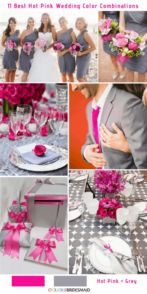 11 Best Hot Pink Wedding Color Combinations Ideas Colorsbridesmaid