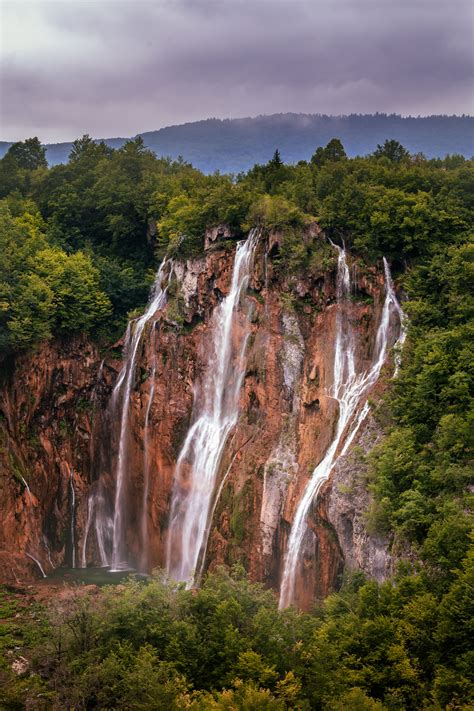 Waterfall In Plitvice Lakes National Park Croatia Anshar Images