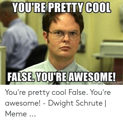 Youre Pretty Cool False Youreawesome Eneratornet Youre
