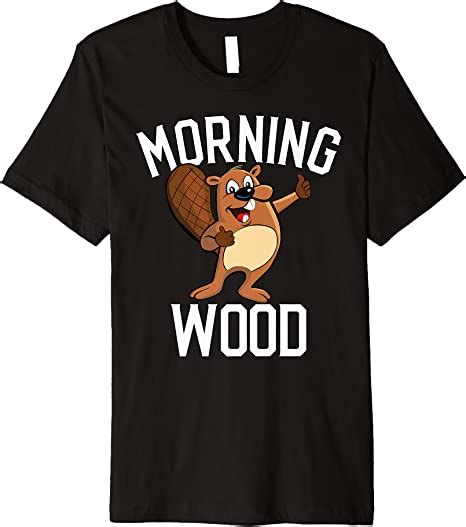 Morning Wood Funny Otter Premium T Shirt Clothing