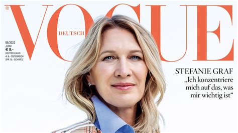 Steffi Graf Im Vogue Cover Interview Ich Habe Wenig Bedürfnis Nach