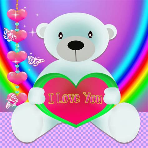 These are simple i love you cartoon images that will touch your hearts with cute love quotes. Cute I Love You Gifs With Hearts and Animals | Random ...