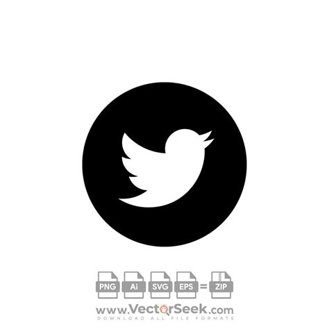 Twitter Vector Logo Black And White