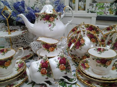 English Garden Tea Sets Royal Albert Old Country Roses Tea Set Tea Cups Vintage Rose Tea