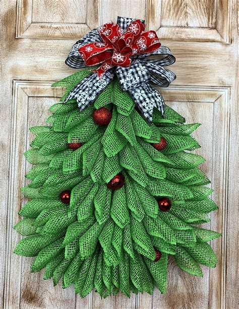 20 Burlap Christmas Tree Wreath Instructions