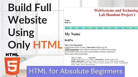 Build Full Website Using Html Html Full Course How To Create