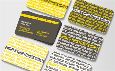 At 1800businesscards you can choose one of our free fitness business cards. Personal Trainer & Fitness Instructor Business Cards | MOO ...