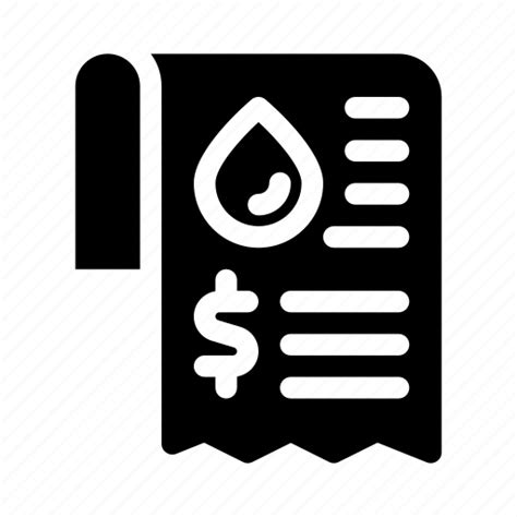 Bill Water Payment Ticket Receipt Invoice Icon Download On